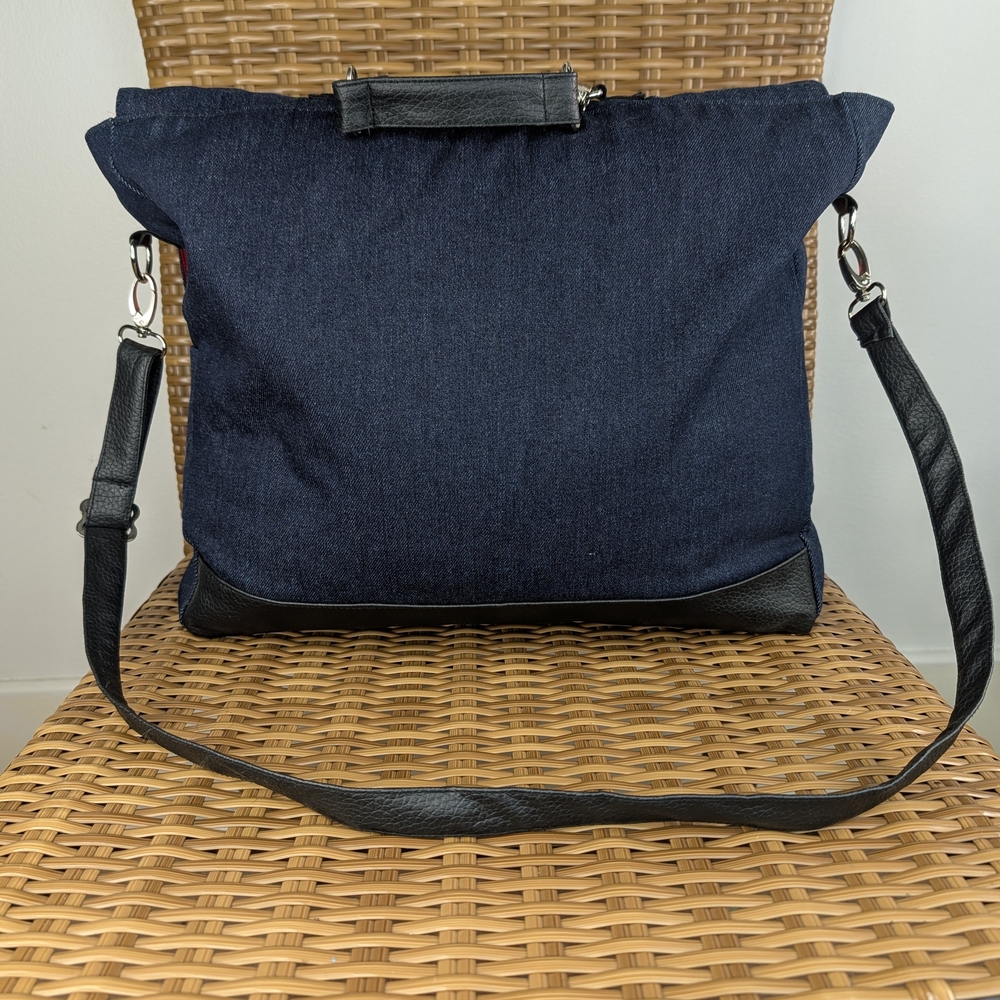 Depeche Mode Denim Messenger Bag Global Spirit Tour VIP Package Embroidered Blue - Picture 2 of 16